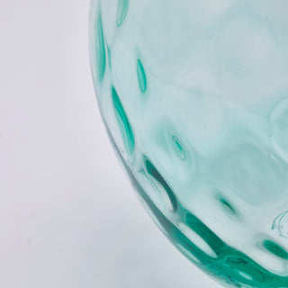 EDG Enzo De Gasperi Opium Glass Vase H14 D15 cm Turquoise