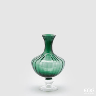 EDG Enzo De Gasperi Striped Amphora Vase H30 cm Green