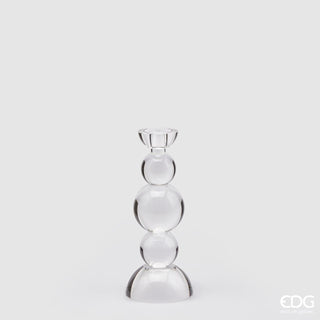 EDG Enzo De Gasperi Crystal Gauss Glass Candle Holder H28.5 cm