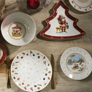 Weissestal 18-teiliges Weihnachtstischservice-Spielzeug aus Porzellan