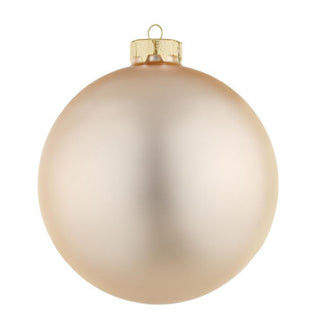 Andrea Bizzotto Christmas Ball in Opaque Champagne Glass, 10 cm
