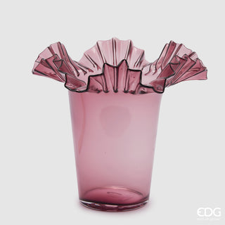 EDG Enzo De Gasperi Blaze Flared Vase H34 cm Antique Pink