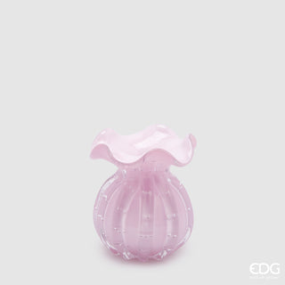 EDG Enzo De Gasperi Vase Bag H12 D10 cm Pink