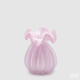 EDG Enzo De Gasperi Vase Bag H14 D11 cm Pink