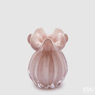 EDG Enzo De Gasperi Vase Bag H14 D11 cm Powder Pink