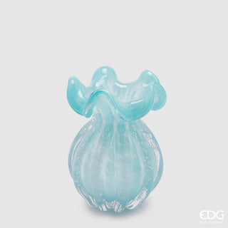 EDG Enzo De Gasperi Vase Bag H14 D11 cm Light Blue
