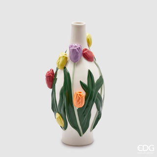EDG Enzo De Gasperi Tulip Drop Vase H30 cm in Ceramic