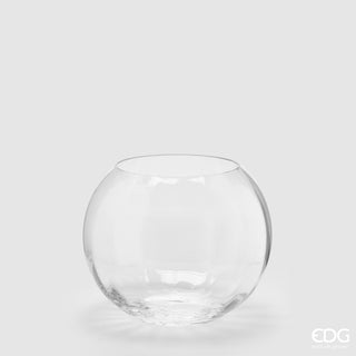 EDG Enzo De Gasperi Nida Optic Glass Sphere Vase D25 cm