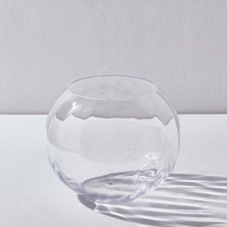 EDG Enzo De Gasperi Nida Optic Glass Sphere Vase D25 cm
