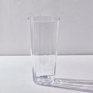EDG Enzo De Gasperi Nida Optic Glass Cylinder Vase H35.5 cm