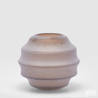 EDG Enzo De Gasperi Vaso Nuvola H29 cm in Vetro Nocciola