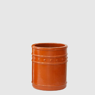 EDG Enzo De Gasperi Vaso Glaze Atlas Capri Cilindro H60 D50 cm Arancione