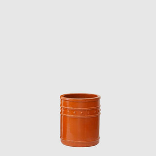 EDG Enzo De Gasperi Vaso Glaze Atlas Capri Cilindro H40 D33 cm Arancione