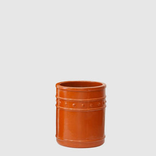 EDG Enzo De Gasperi Vaso Glaze Atlas Capri Cilindro H50 D42 cm Arancione