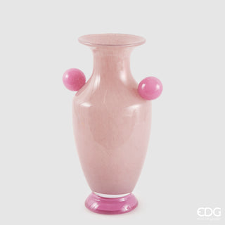 EDG Enzo De Gasperi Vaso Color Anfora H33 D16 cm in Vetro Malva