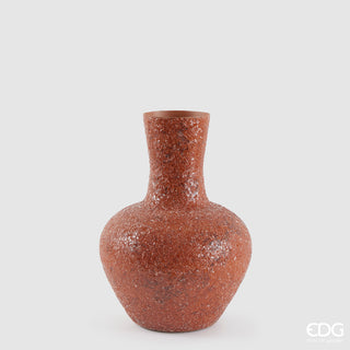 EDG Enzo De Gasperi Vaso Crackle Anfora H38 cm Arancio
