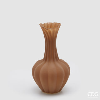 EDG Enzo De Gasperi Vaso Flow Sinuoso H31 cm Marrone