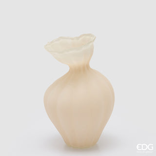 EDG Enzo De Gasperi Vaso Flow Sinuoso H30,5 cm Avorio