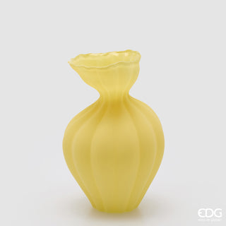 EDG Enzo De Gasperi Vaso Flow Sinuoso H30,5 cm Giallo