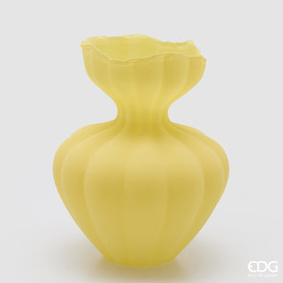 EDG Enzo De Gasperi Vaso Flow Sinuoso H32 cm Giallo