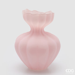 EDG Enzo De Gasperi Vaso Flow Sinuoso H32 cm Rosa