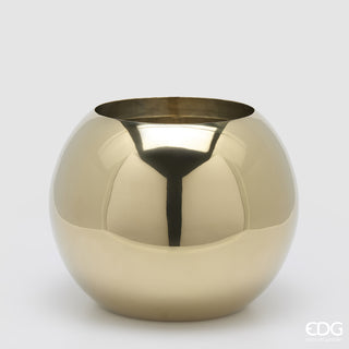 EDG Enzo De Gasperi Vaso Sfera in Acciaio H30xD35 cm