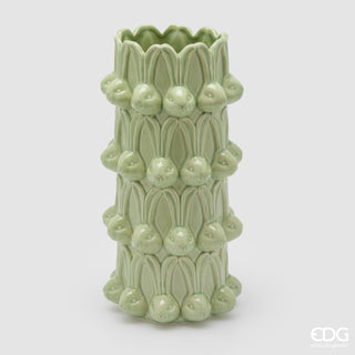 EDG Enzo de Gasperi Vaso Conigli Easter H32 cm Verde