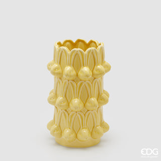 EDG Enzo de Gasperi Vaso Conigli Easter H25 cm Giallo