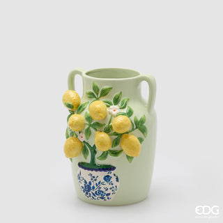 EDG Enzo de Gasperi Vaso Limoni Anfora H26 D20 cm