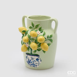 EDG Enzo de Gasperi Vaso Limoni Anfora H30 D23 cm