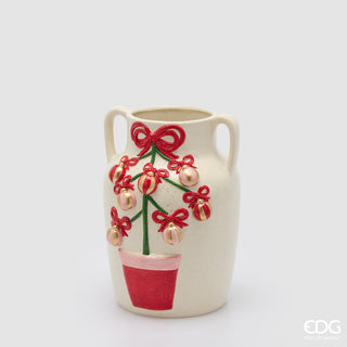 EDG Enzo De Gasperi Vaas dennen Decors Amfoor H25 cm