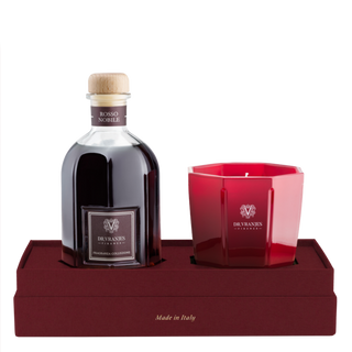 Dr Vranjes Gift Box Rosso Nobile 250 ml Con Bamboo + Candela S