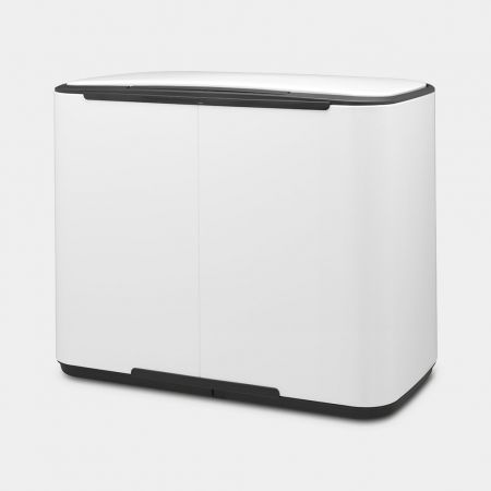brabantia bo pedal bin 11 + 23 liter Brabantia Pedal Bin Bo 2 Internal Buckets 11+23 Liters White – Le Gioie