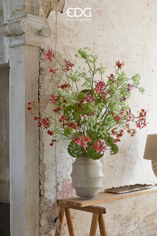 EDG Enzo De Gasperi Vaso Nuvola H42 cm in Vetro Nocciola