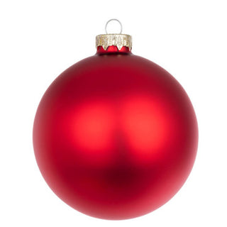 Andrea Bizzotto Opaque Garnet Red Glass Christmas Ball D10 cm