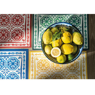 Guzzini Blues Placemats 44x33 cm in Blue Faux Leather