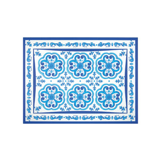 Guzzini Blues Tischsets 44x33 cm aus blauem Kunstleder