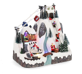 Andrea Bizzotto Pista da Sci Denver Animata con Musica e Luci H28 cm