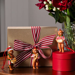 Villeroy & Boch Nostalgic Ornaments Set 3 Decorazioni Teddy in Porcellana