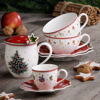 Villeroy & Boch Toys Delight Set 6 Tazzine con Piattino in Porcellana