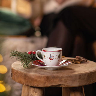 Villeroy & Boch Toys Delight Set 6 Tazzine con Piattino in Porcellana