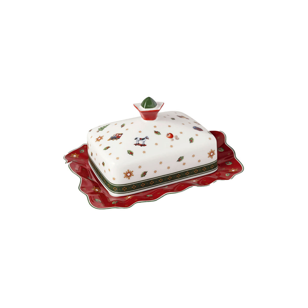 Villeroy & Boch Easter Delight Burriera In Porcellana Premium Con Motivi Pasquali Nostalgici E Dettagli Dorati