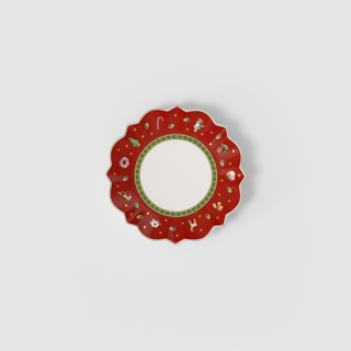 Villeroy & Boch Toy's Delight Piatto Pane Rosso in Porcellana