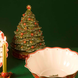 Villeroy &amp; Boch Weihnachtsspieluhr in Baumform, Höhe 33 cm, aus Porzellan