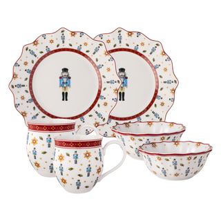 Villeroy &amp; Boch Toy's Delight Porzellan Nussknacker Frühstücksset