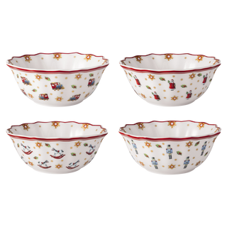 Villeroy & Boch Toy's Delight Set 4 Ciotole Anniversary 280ml in Porcellana
