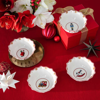 Villeroy &amp; Boch Toy's Delight Set of 4 Anniversary Bowls 280ml in Porcelain