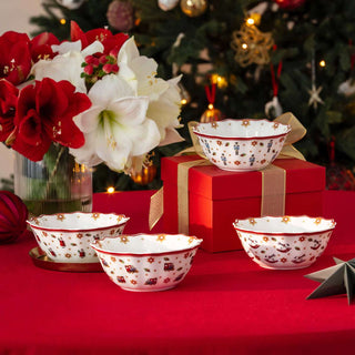 Villeroy &amp; Boch Toy's Delight Set of 4 Anniversary Bowls 280ml in Porcelain