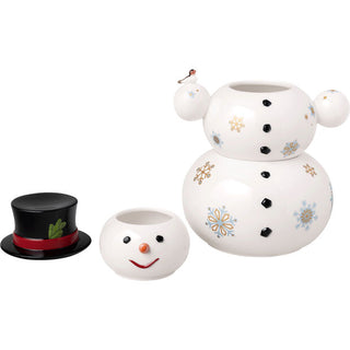 Villeroy & Boch Christmas Toys Memory Barattolo Pupazzo di Neve in Porcellana