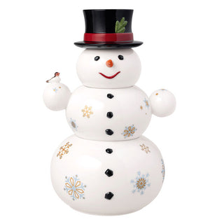 Villeroy & Boch Christmas Toys Memory Barattolo Pupazzo di Neve in Porcellana